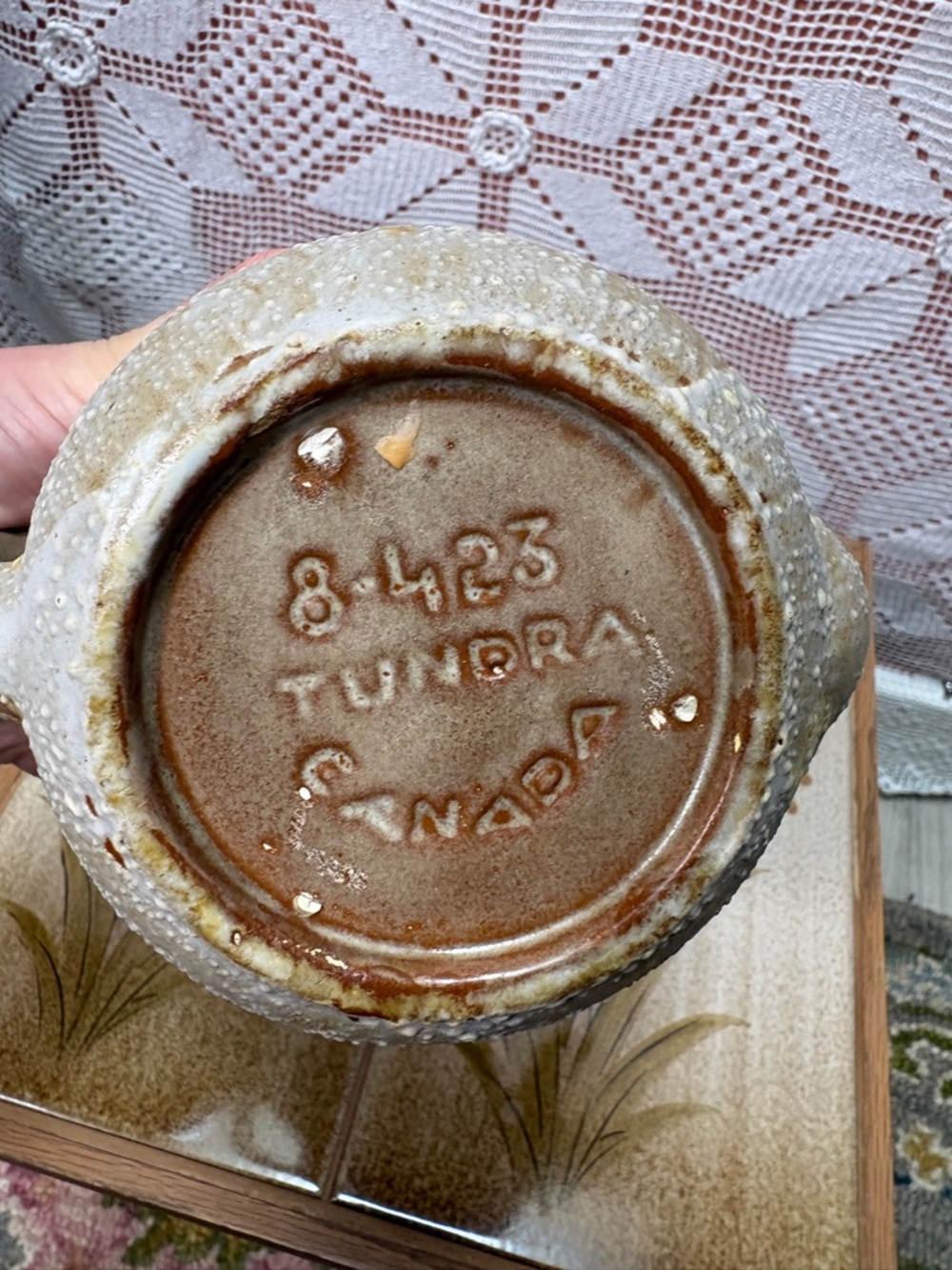 Vintage Stoneware Teapot | Tundra Canada Drip Glaze - Picture 10 of 10